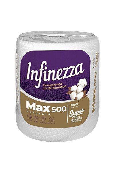OEM Prosop hartie Infinezza Max 500, alb, 2 straturi, L 45 m