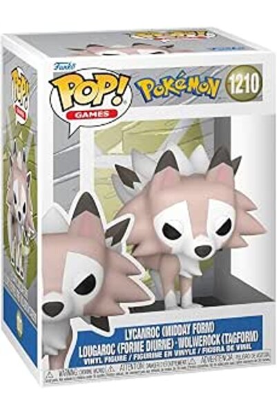 Funko Pop! Games: Pokemon - Lycanroc (Midday Form) Vinyl Figure
