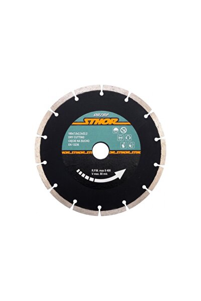 Sthor Disc diamantat segmentat H7, 180 x 2.3 x 22.2 mm
