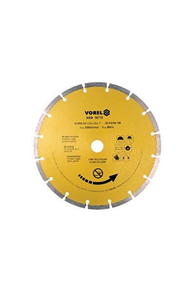 Vorel Disc diamantat segmentat, 230 x 22.2 x 2.4 mm