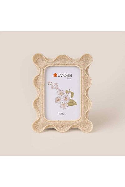 Evidea Deco Ripple Çerçeve - Bej - 10x15 cm