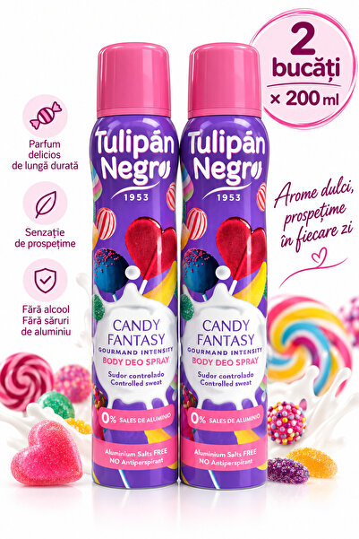 Tulipán Negro 2x 200 ml spray deodorant candy fantasy