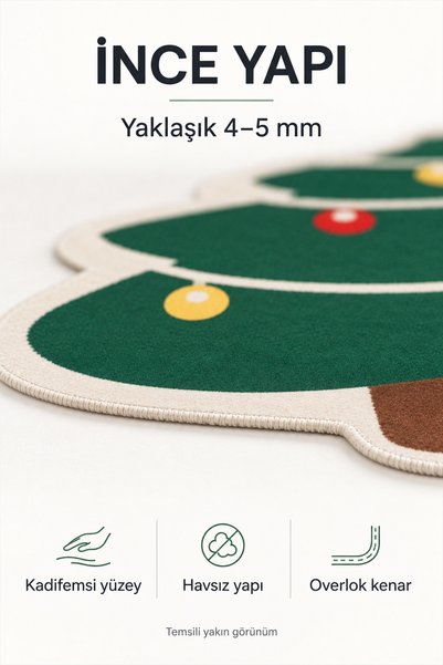 Monnhein Christmas Pine Tree Shaped Non-Slip Bath Mat 50X80 cm
