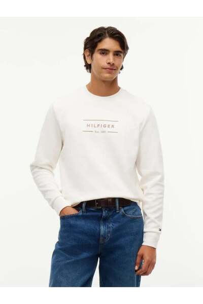 Tommy Hilfiger Icon Sweat Intechno Knitted Regular Fit Crew Neck Logo Printed...