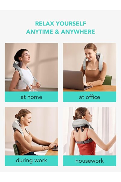 SKG H5mini Neck and Traps Massager with Heat for Deep Tissue Relief