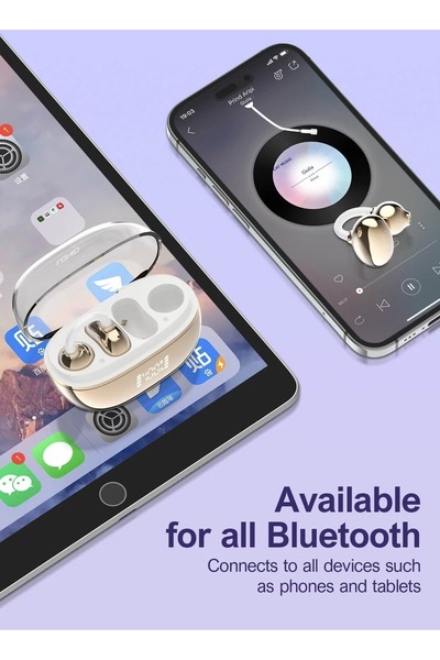 LDNIO Wireless Stereo BT Open Ear Clips Wireless In-Ear Bluetooth