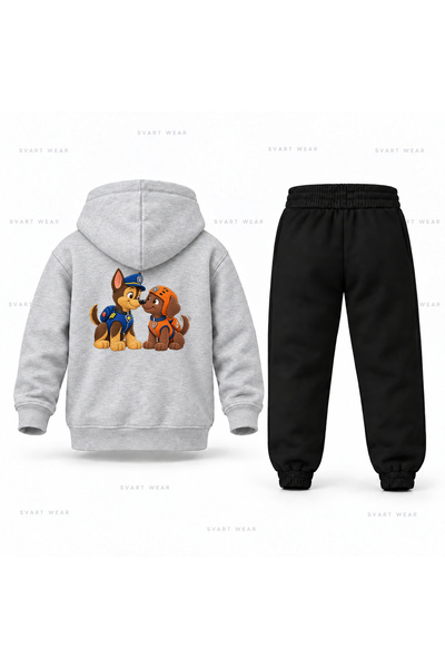 SVART WEAR Σετ παιδικής φόρμας με κουκούλα Paw Patrol Chase Zuma Friendship