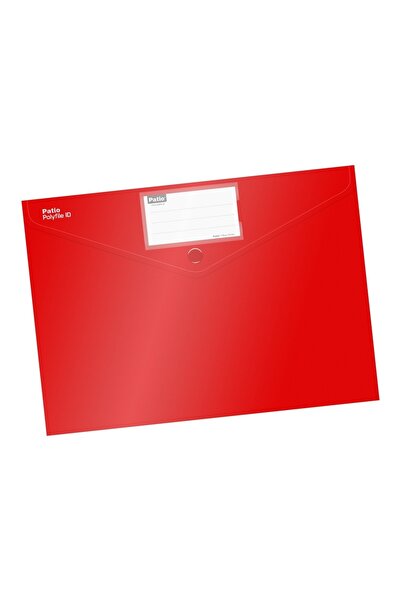 OEM Plastic folder with clasp A4 opaque red