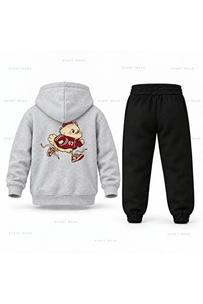 SVART WEAR طقم بدلة رياضية للأطفال مطبوع عليه Six Seven 67 Chicken Athlete