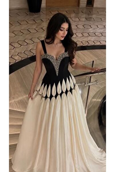 Mazon Fashion Hand-embroidered evening dress with a modern design