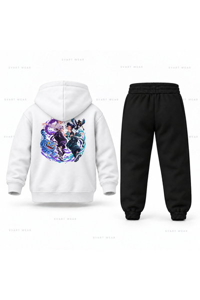 SVART WEAR طقم بدلة رياضية للأطفال مطبوع عليه KPop Demon Hunters Rumi Zoey Da...