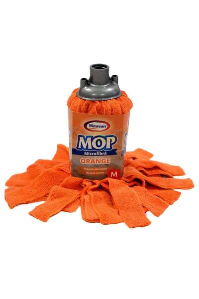 OEM Rezerva mop microfibra Misavan, marimea M, orange