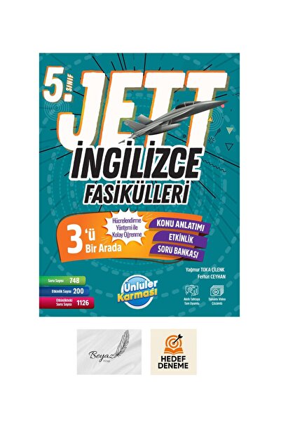 Ünlüler Karması Yayınları Ünlüler Karması 5.Sınıf Jett İngilizce Fasikülleri ...