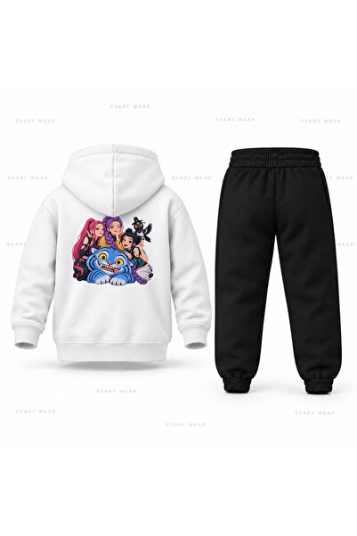 SVART WEAR طقم بدلة رياضية للأطفال مطبوع عليه KPop Demon Hunters Huntrix Derp...