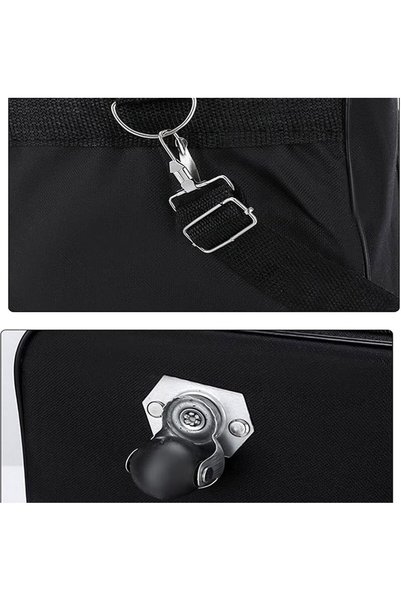 Generic Travel Moving Trolley Luggage 36"inch Foldable Bag XX-Large 30kg/120L “Expandable Rolling Wheel Duffel Bag Large Capacity Suitcase 5 Durable Rolling Wheel Waterproof Lightweight Luggage Black.