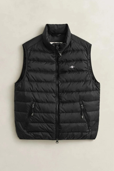 Gant Men's Black Regular Fit Vest