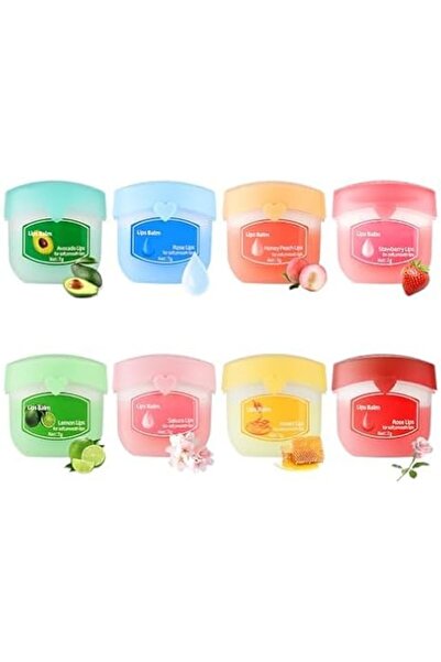 HaveLovely 8-Pack Fruit Flavor Lip Balm Set, Moisturizing Lip Mask for Daily ...