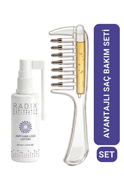 Radix Dökülme Karşıtı Serum Sprey ve Saç Serumu Uygulama Tarağı