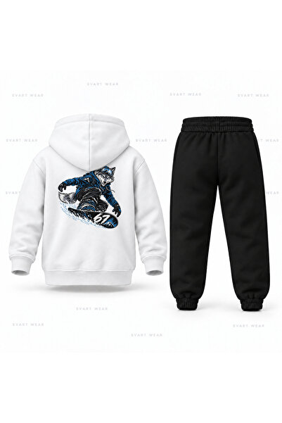 SVART WEAR طقم بدلة رياضية للأطفال مطبوع عليه Six Seven 67 Kurt Snowboard