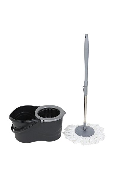 OEM Mop rotativ microfibra + coada telescopica + sistem stoarcere 360 + galea...