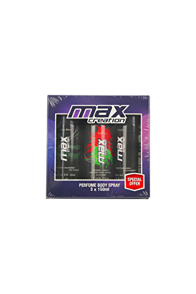 Max Creation Perfume Body Spray 3 X 150ml, Fragrance Body Spray Set For Every...