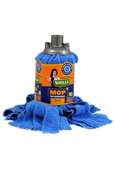 OEM Rezerva mop microfibra Brilli, marimea L, albastru