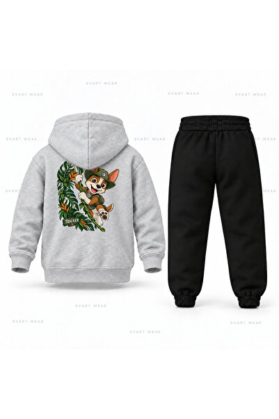 SVART WEAR Σετ παιδικής φόρμας με κουκούλα Paw Patrol Tracker Forest Printed