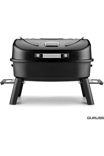 Guruss Go Grill Portatif Barbekü Mangal Tam Set (Siyah)