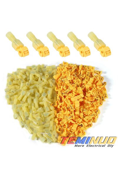 Choice 40pcs Yellow In Bag T Tap Wire Connectors, 60/50/40pcs Self-Stripping ...