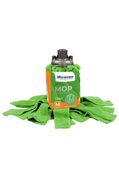 OEM Rezerva mop microfibra Misavan, marimea M, verde