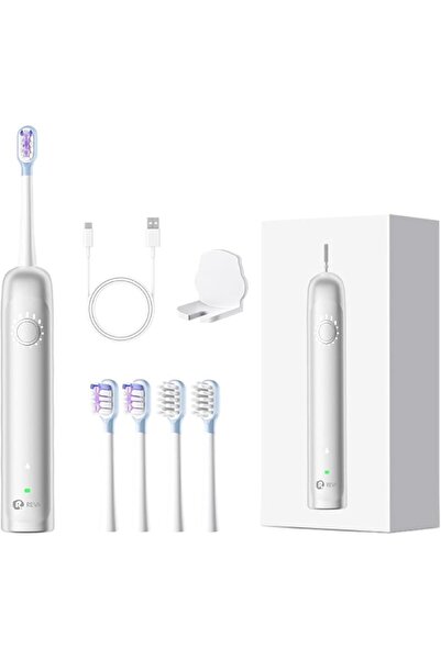 R REVA Reva X1 Sonic Electric Toothbrush with 4 Brush Heads for Adults - Swee...