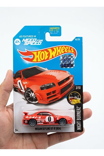 HOT WHEELS NEED FOR SPEED NİSSAN SKYLİNE GT-R R34 FACTORY SEALED 2016