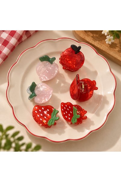 NEHİRDEN 6 Piece Fruit Peg Buckle Set
