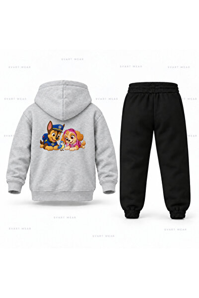 SVART WEAR Σετ παιδικής φόρμας με κουκούλα Paw Patrol Chase Skye Dog Friend μ...