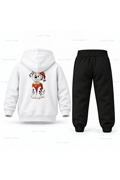 SVART WEAR طقم بدلة رياضية للأطفال مطبوع عليه شعار باو باترول مارشال صغير الحجم