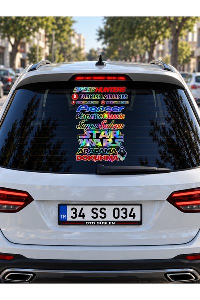OTO SÜSLEN İSTANBUL Hologram Sticker Seti Araç Sticker/ Bisiklet Sticker / Motosiklet Sticker
