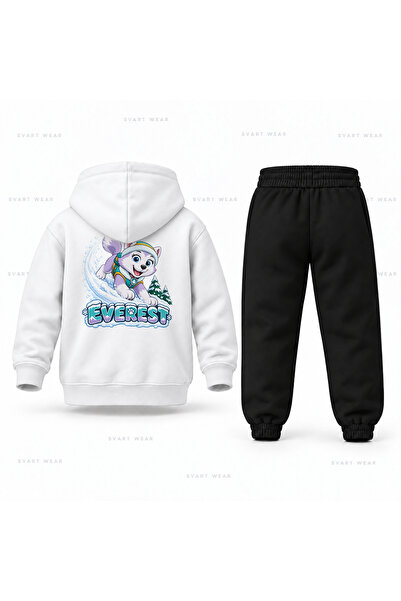 SVART WEAR طقم بدلة رياضية للأطفال مطبوع عليها شعار باو باترول إيفرست كار