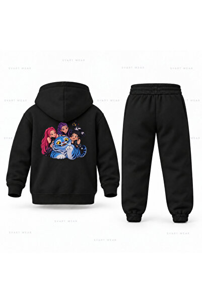 SVART WEAR طقم بدلة رياضية للأطفال مطبوع عليه KPop Demon Hunters Derpy Soft Paw