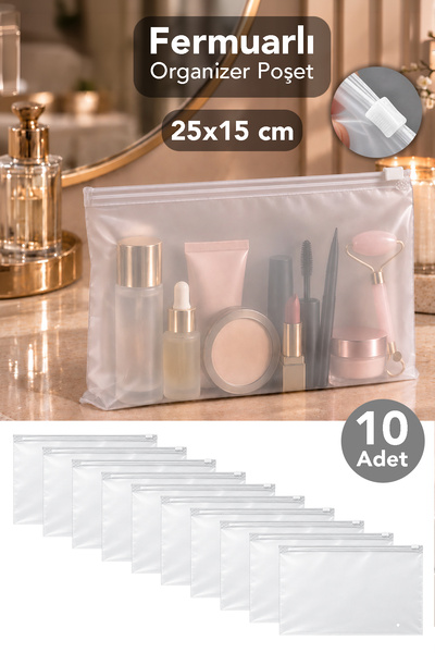 Meleni Home 10 komada organizatora sa zatvaračem 25x15cm - zaključiva matiran...