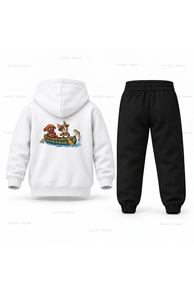 SVART WEAR طقم بدلة رياضية للأطفال مطبوع عليها شعار باو باترول زوما تراكر كايك