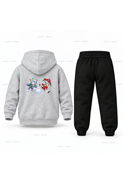 SVART WEAR Σετ παιδικής φόρμας με κουκούλα Paw Patrol Snow Friendship με στάμπα