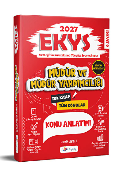 Dizgi Kitap 2027 MEB EKYS Müdür ve Müdür Yardımcılığı Konu Anlatımı 6. Baskı ...