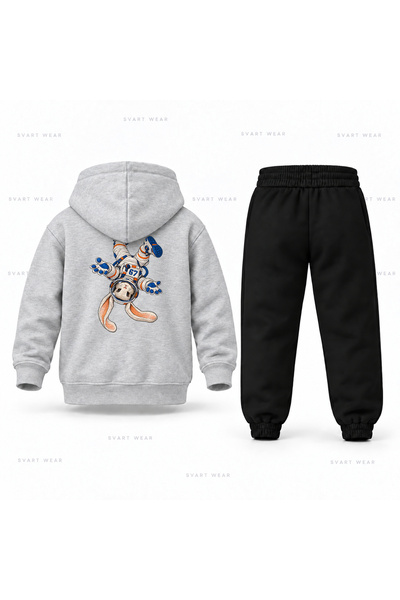SVART WEAR طقم بدلة رياضية للأطفال مطبوع عليه Six Seven 67 Tavsan Mekik