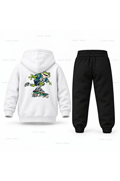 SVART WEAR طقم بدلة رياضية للأطفال من Six Seven 67 مطبوع عليه ضفدع كايكاي مع ...