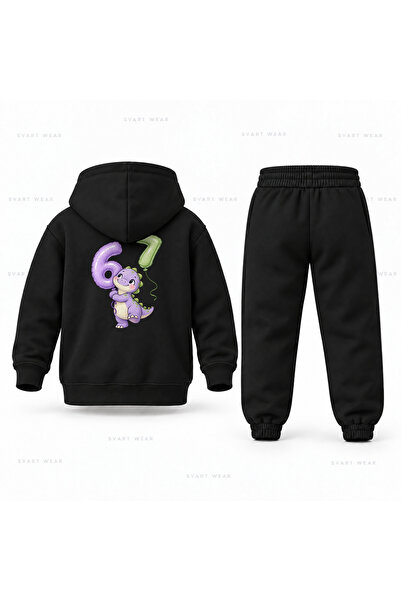 SVART WEAR طقم بدلة رياضية للأطفال مطبوع عليه Six Seven 67 Dino Balloon
