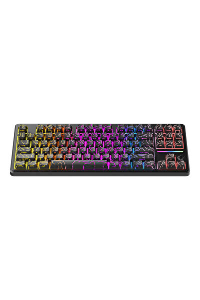Rampage KB-R107 Siyah US Layout Gaming Membrane Oyuncu Klavyesi