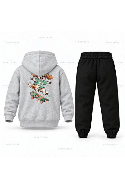 SVART WEAR Set de trening cu glugă pentru copii Six Seven 67 Kopek Skateboard...