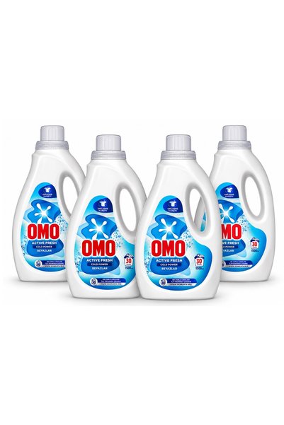 Omo Sıvı Deterjan 1500 ml Beyazlar 4 lü