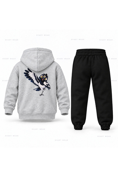SVART WEAR Kpop Demon Hunters Sussie Three Wings Printed Children's Hooded Tr...