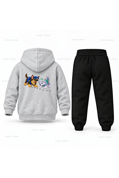 SVART WEAR طقم بدلة رياضية للأطفال مطبوع عليها شعار باو باترول تشيس إيفرست إيزلر